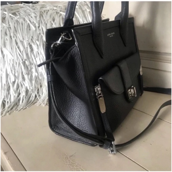 🪞 Henri Bendel Rivington limited edition pebbled leather convertible top handle - Picture 7 of 8